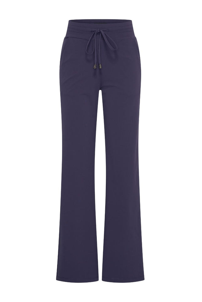 Travel broek flared navy 202089