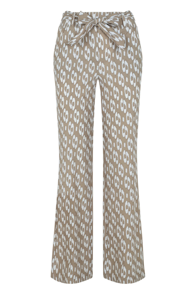 Elvira Casuals Broek cleo drop sand 24-007 Stretchshop.nl