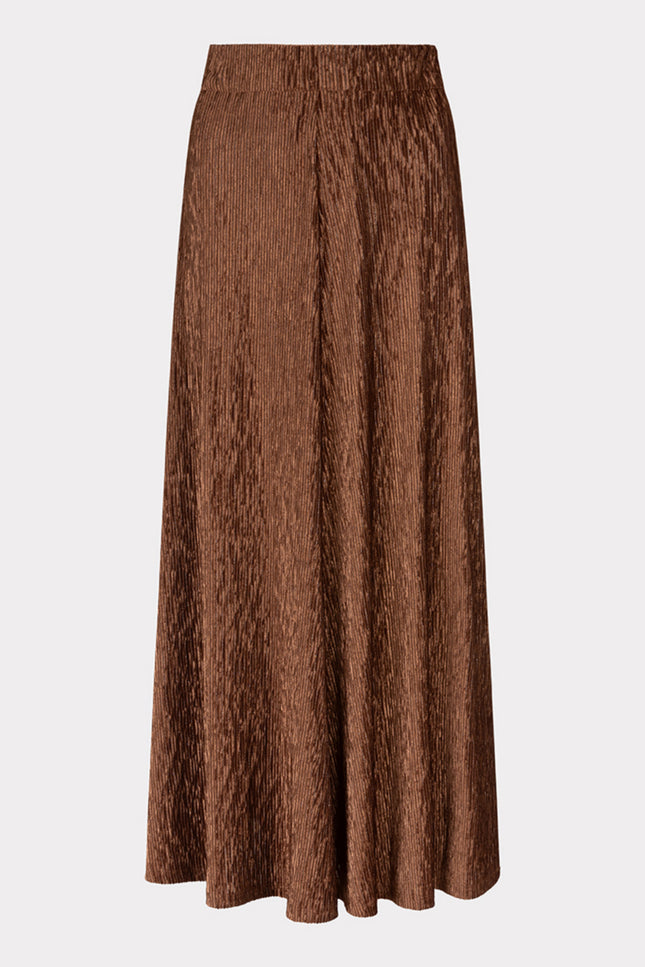 EsQualo Rok crinkled velours Brandy F24.05518 Stretchshop.nl