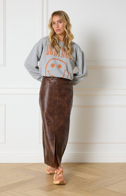 Refined Department Rok claudia fake leather brown Stretchshop.nl