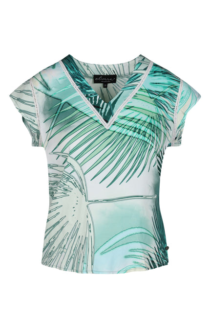 Elvira Casuals Top sam tropical 24-017 Stretchshop.nl