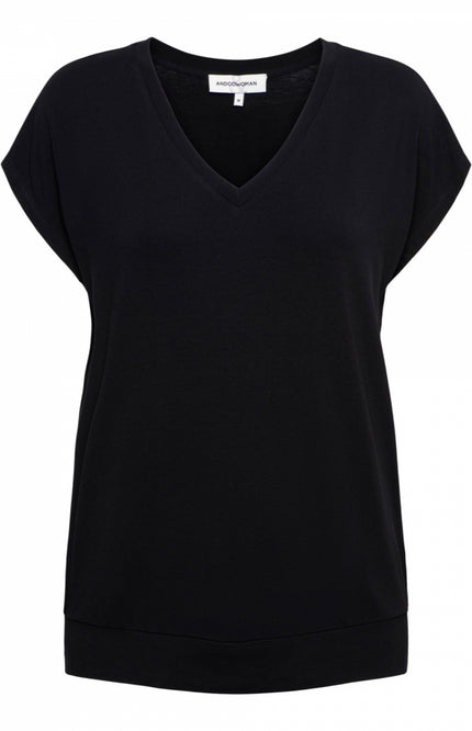 &Co woman Top lucia black to265 Stretchshop.nl