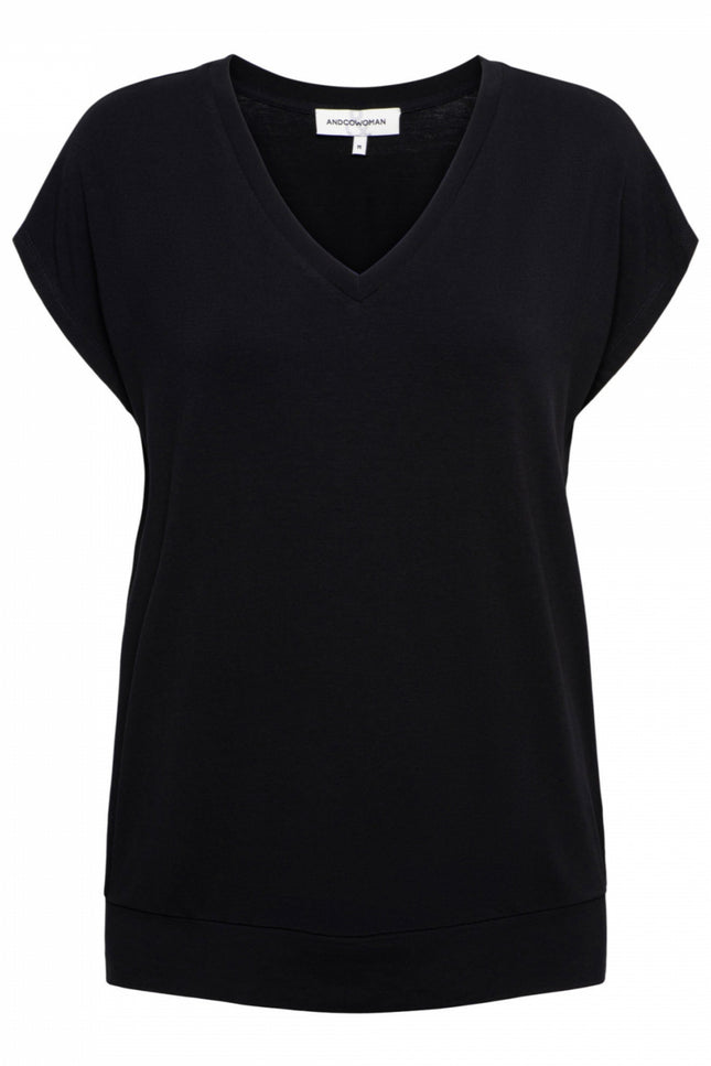 &Co woman Top lucia black to265 Stretchshop.nl