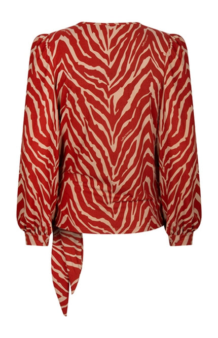 Lofty Manner Top rynata logo zebra print Stretchshop.nl