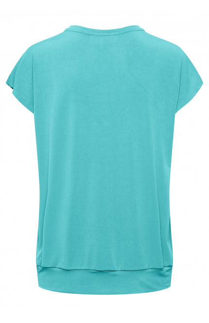 &Co woman Top lucia turquoise TO190 Stretchshop.nl