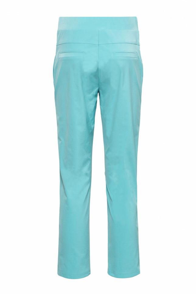 &Co woman Travel broek peppe 7/8 turquoise PA307 Stretchshop.nl