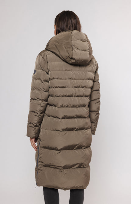 Rino & Pelle Coat keilafur long padded hooded hunter Stretchshop.nl