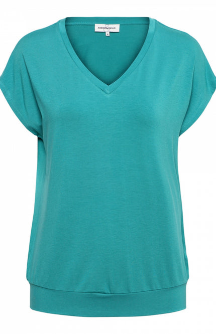 &Co woman Top lucia Mineral Green  to265 Stretchshop.nl