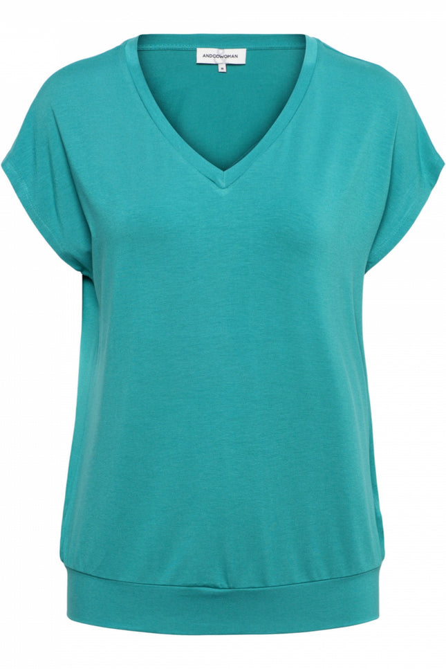 &Co woman Top lucia Mineral Green  to265 Stretchshop.nl