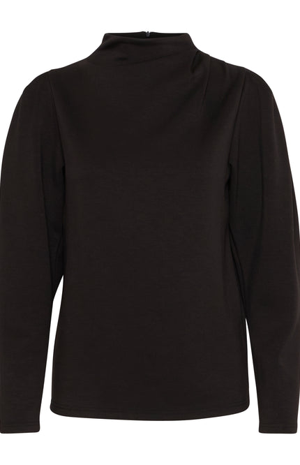 Ichi Blouse ihnaida ls black Stretchshop.nl