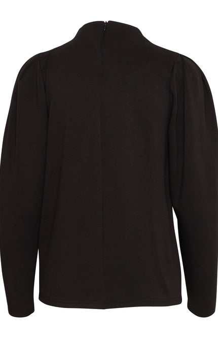 Ichi Blouse ihnaida ls black Stretchshop.nl