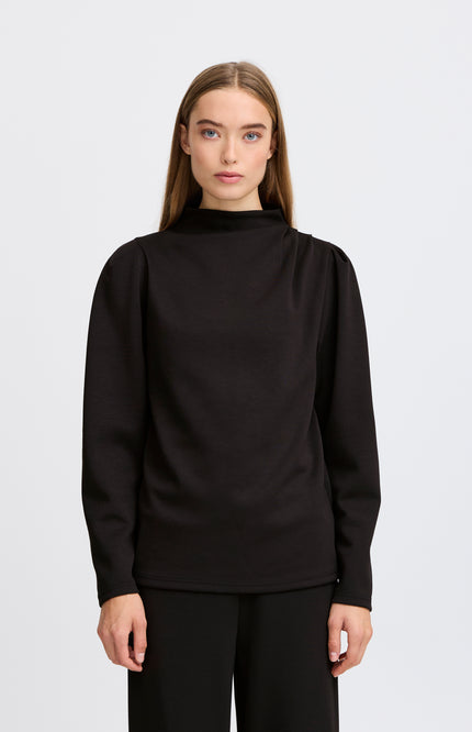 Ichi Blouse ihnaida ls black Stretchshop.nl