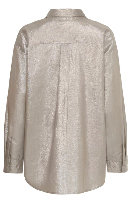 Ichi Blouse ihhoulo champagne silver SH Stretchshop.nl