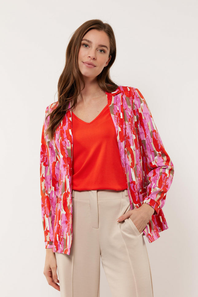 G-maxx Blazer eliane poppy pink 315210 Stretchshop.nl