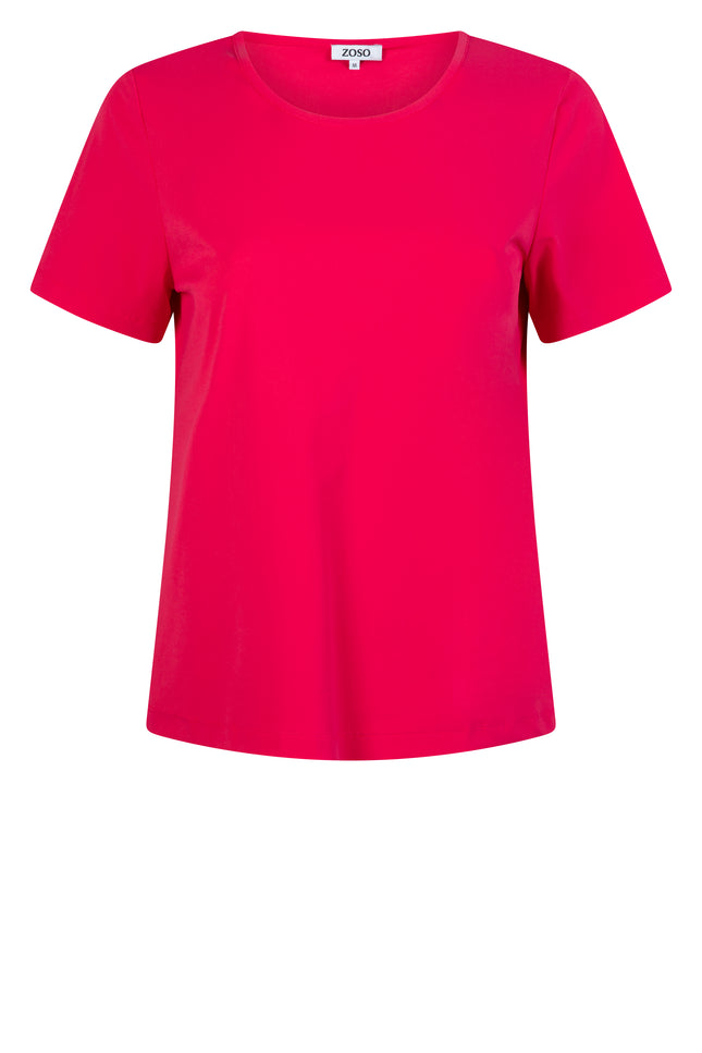 Zoso Travel t-shirt posh pink 242 Stretchshop.nl