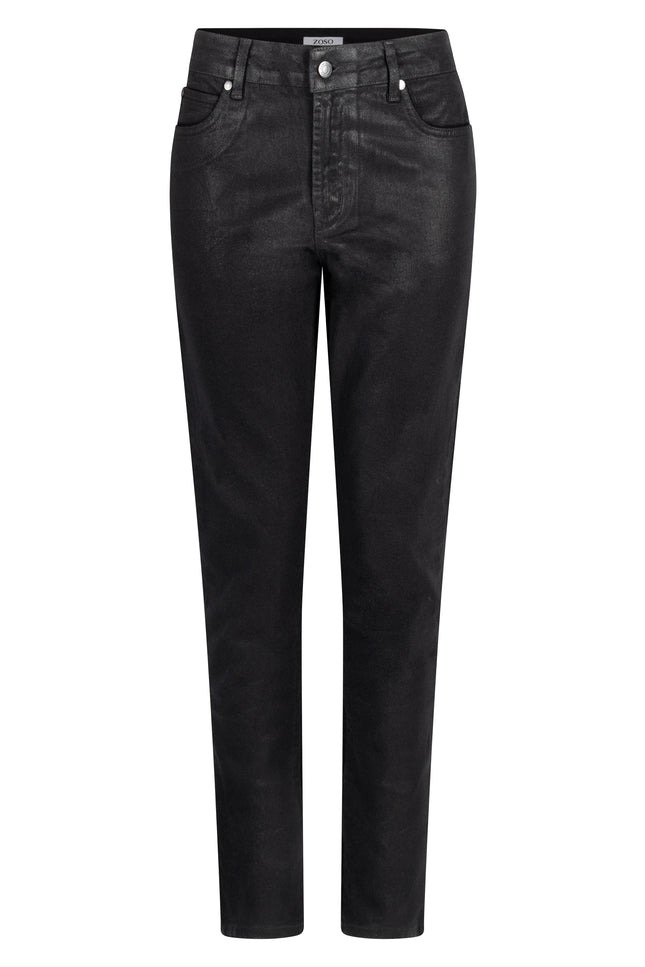 Zoso Broek debby black denim 244 Stretchshop.nl