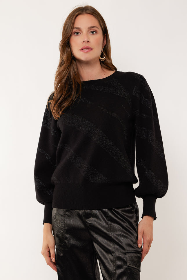 G-maxx Sweater esna knitting black Stretchshop.nl