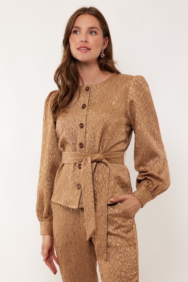 G-maxx Blouse roxanna hot camel Stretchshop.nl