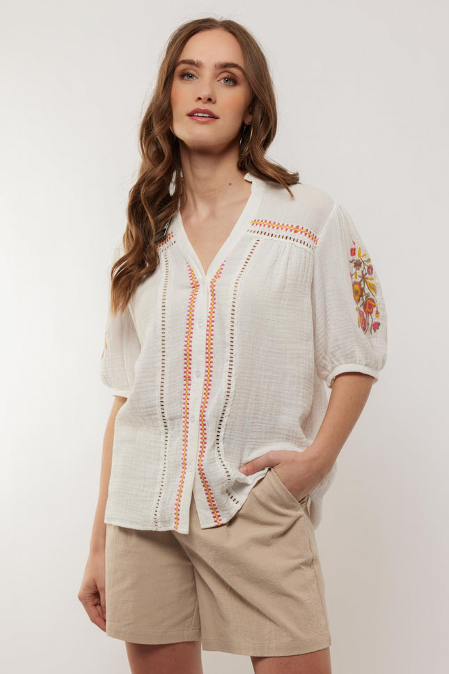 G-maxx Blouse denise offwhite 011 Stretchshop.nl