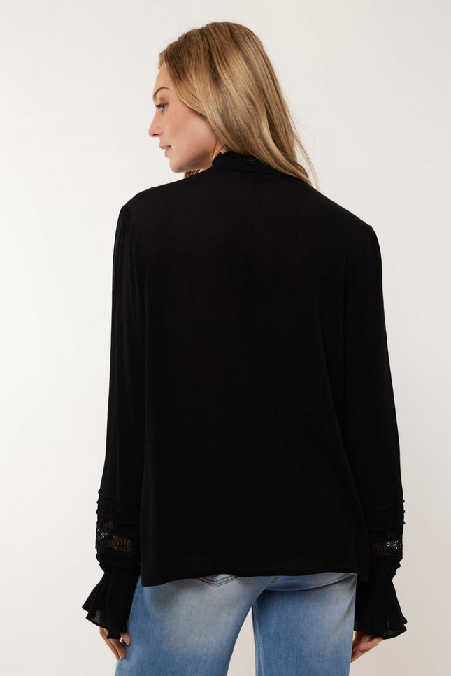 G-maxx Blouse nynke zwart 001 Stretchshop.nl