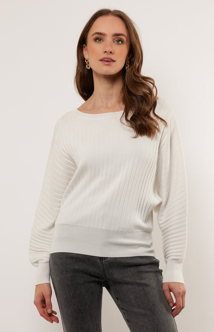 Sweater Edelin Knitting Offwhite