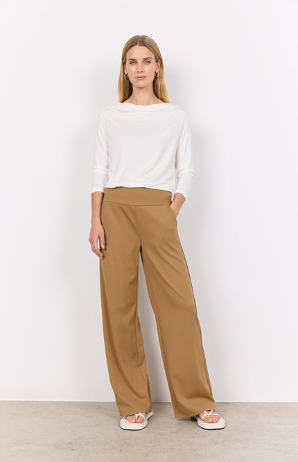 Soyaconcept Broek siham beige 48 Stretchshop.nl