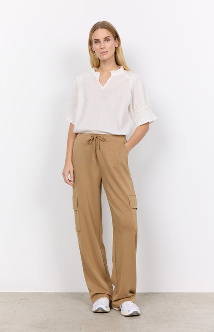 Soyaconcept Broek banu beige 190 Stretchshop.nl