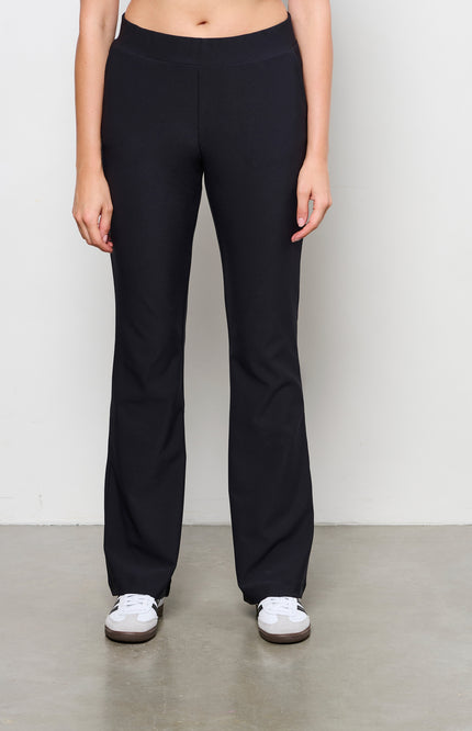 Broek pacey flared heavy travel zwart PA343