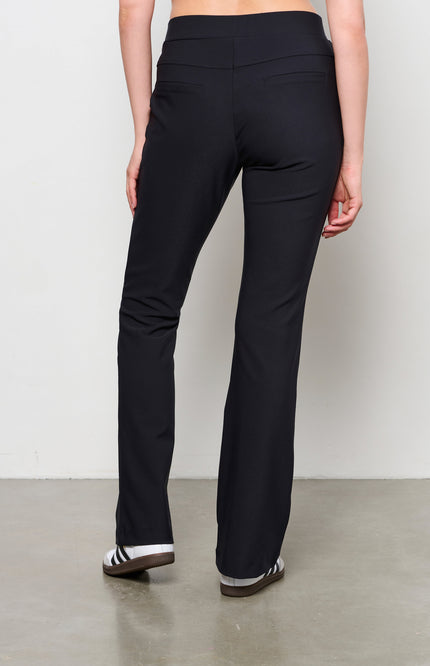 Broek pacey flared heavy travel zwart PA343