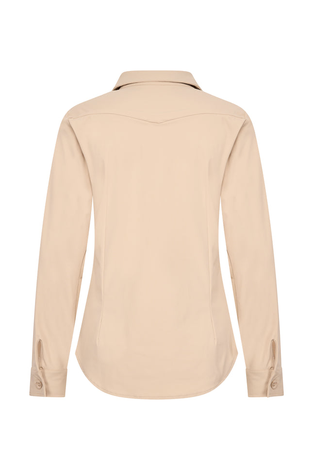 Mi Piace Travel blouse sand 60840 Stretchshop.nl