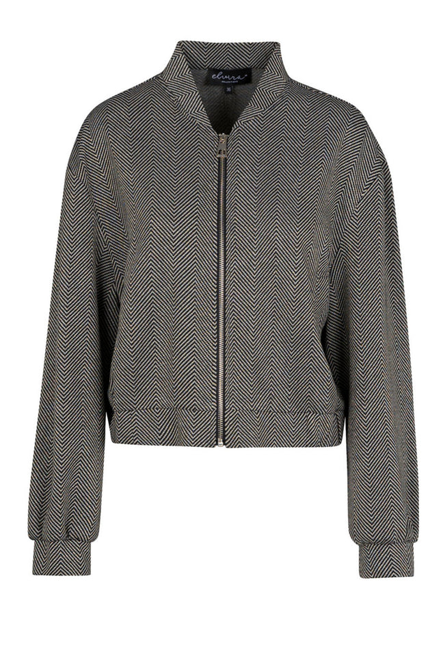 Elvira Casuals Jacket kirsten zigzag 24-026 Stretchshop.nl