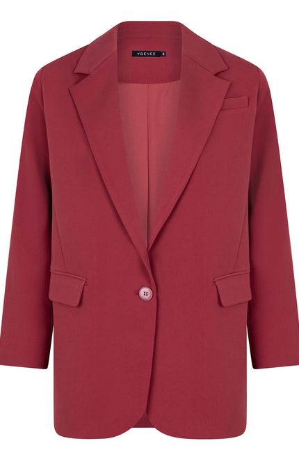 Ydence Blazer Maisie Wine Red Stretchshop.nl