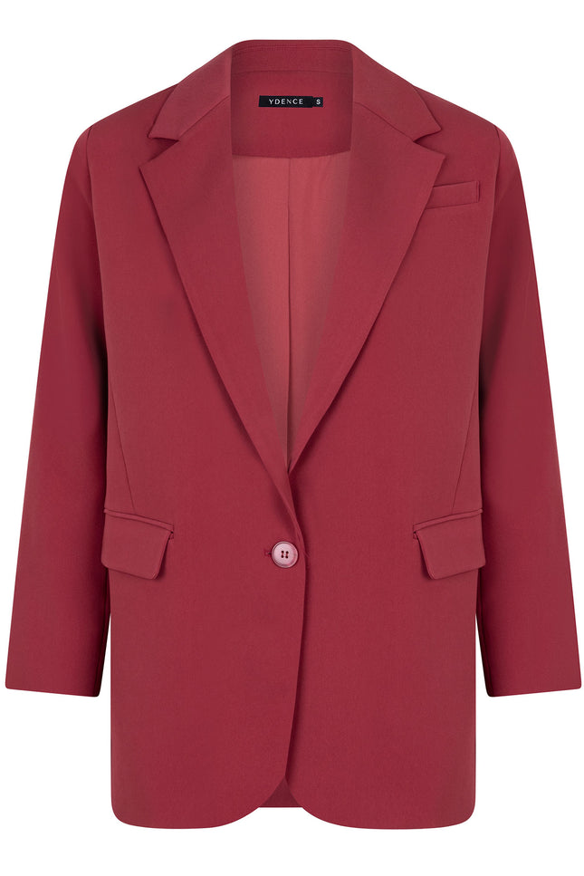 Ydence Blazer Maisie Wine Red Stretchshop.nl