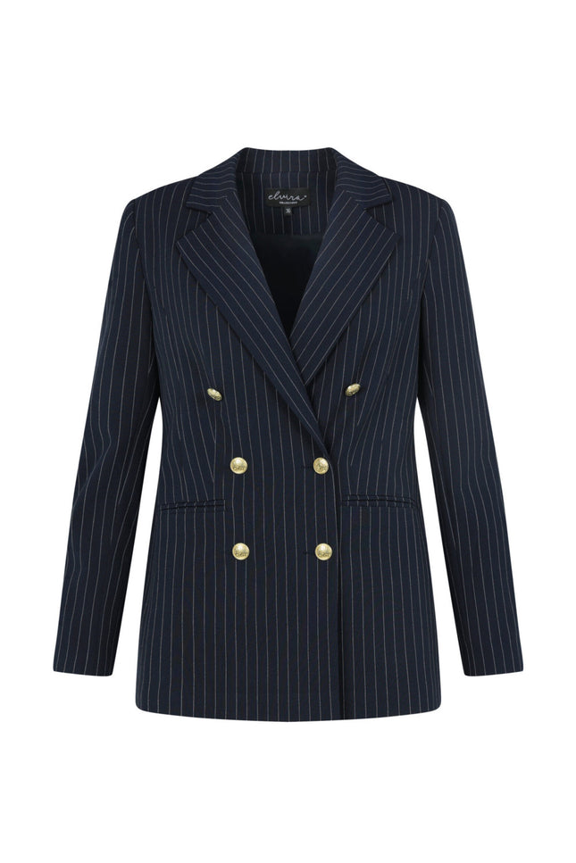 Elvira Casuals Blazer jody navy 24-030 Stretchshop.nl