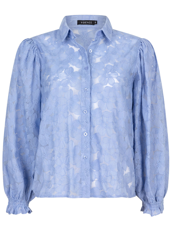 Ydence Blouse birdie light blue Stretchshop.nl