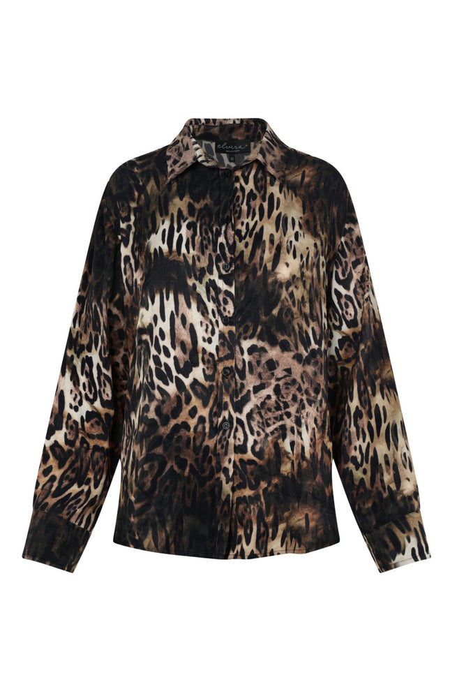 Elvira Casuals Blouse amelie animal 24-025 Stretchshop.nl