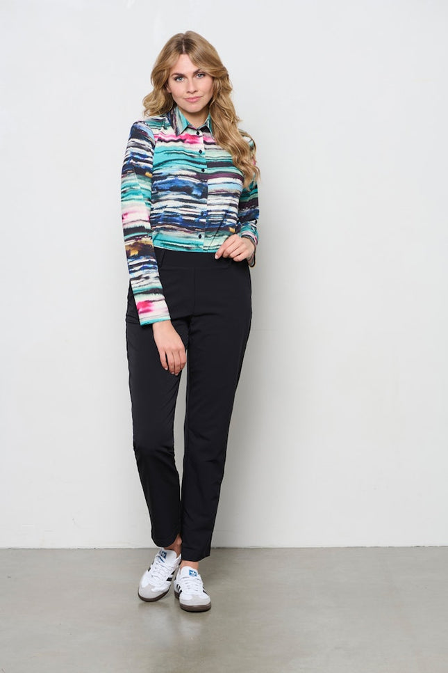 &Co woman Blouse lotte turq water bl309 Stretchshop.nl