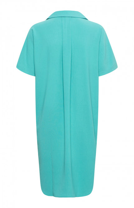 &Co woman Jurk alison turquoise DR251 Stretchshop.nl