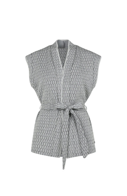 Elvira Casuals Gilet milou grey 24-065 Stretchshop.nl