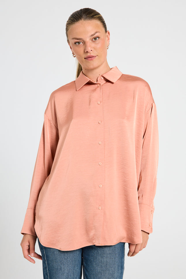 Freequent Blouse fqnira sateen Rose Dawn Stretchshop.nl