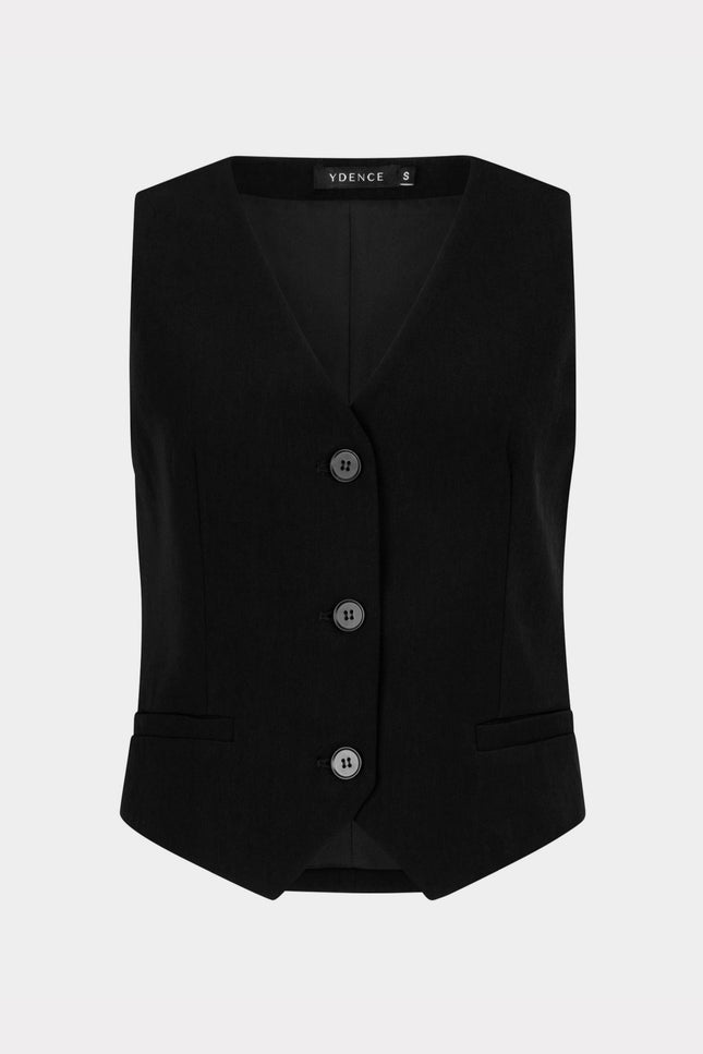 Ydence Gilet Kaia Black Stretchshop.nl