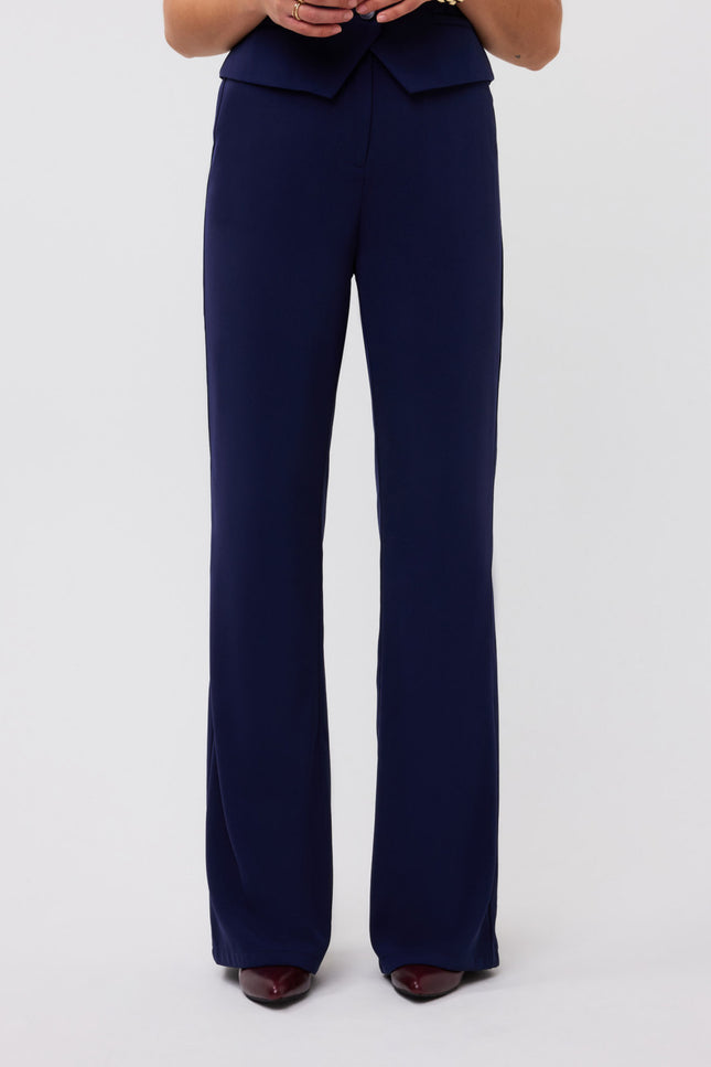 Ydence Broek solange tall navy Stretchshop.nl