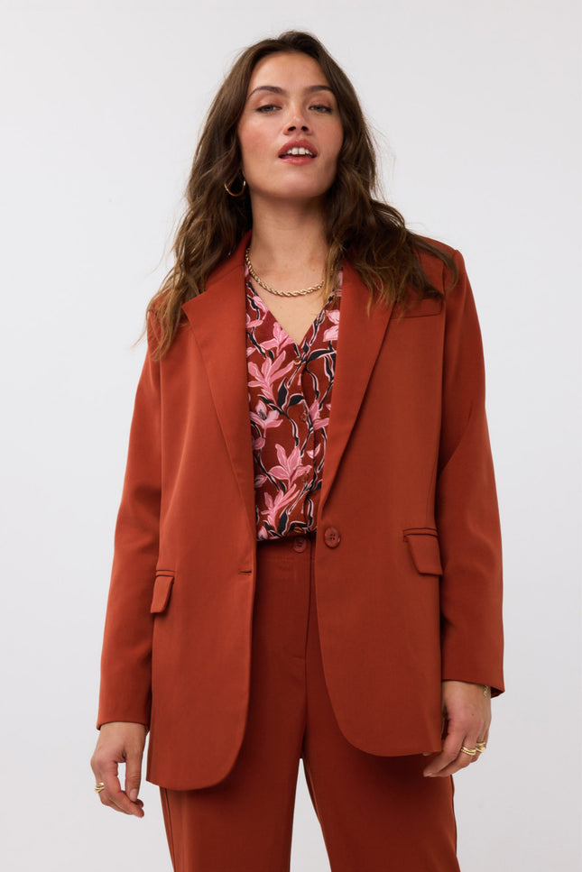 Ydence Blazer Maisie Brick Stretchshop.nl