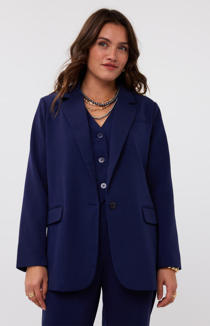 Ydence Blazer Maisie Navy Stretchshop.nl