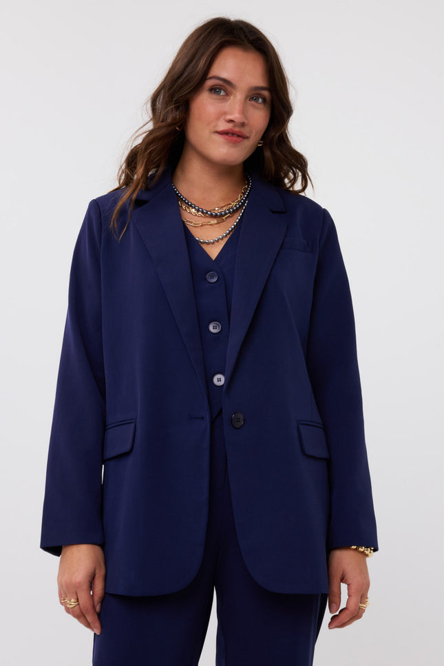 Ydence Blazer Maisie Navy Stretchshop.nl