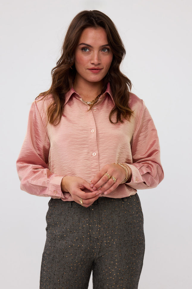 Ydence Blouse Carolina Soft Pink Stretchshop.nl