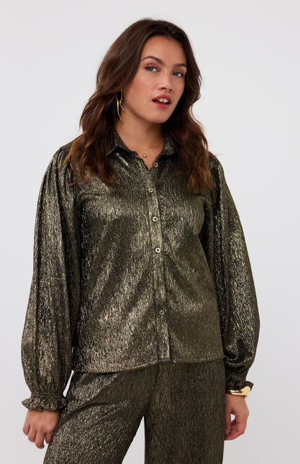 Ydence Blouse Jaylyn Gold Stretchshop.nl