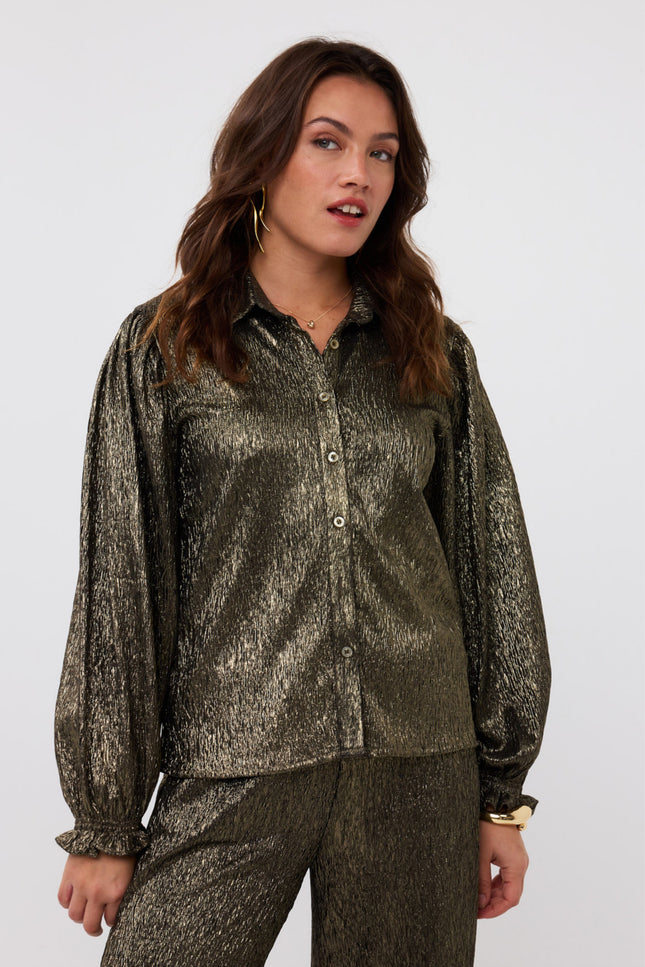 Ydence Blouse Jaylyn Gold Stretchshop.nl