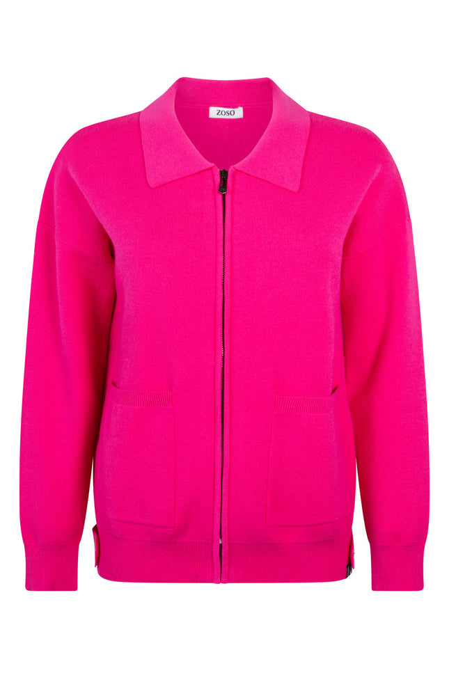 Zoso Cardigan Alicia Pink 245 Stretchshop.nl