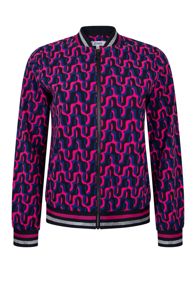 Travel Jacket Fun Navy Pink 245